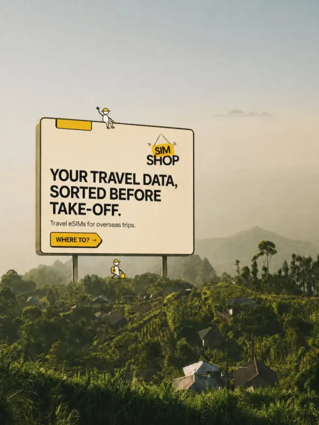 @travelthesimshop: consider this your sign to sort your travel data out before take-off. it is, admittedly, a very large sign. anyways, where are we off to first?