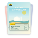 Brunei Darussalam eSIM travel pass showing 1 to 20GB data, valid for 7 to 30 days.
