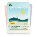 Cape Verde eSIM travel pass showing 1 to 10GB data, valid for 7 to 30 days.