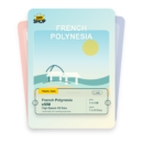 French Polynesia eSIM travel pass showing 1 to 5GB data, valid for 7 to 30 days.
