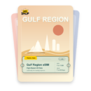 Gulf Region eSIM travel pass showing 1 to 10GB data, valid for 7 to 30 days.