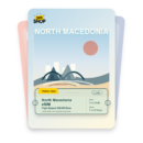 North Macedonia eSIM travel pass showing 1 to 20GB data, valid for 7 to 30 days.