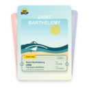Saint Barthelemy eSIM travel pass showing 1 to 20GB data, valid for 7 to 30 days.