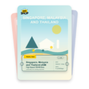 Singapore, Malaysia and Thailand eSIM travel pass showing Standard + GB/day data, valid for 1 to 30 days.