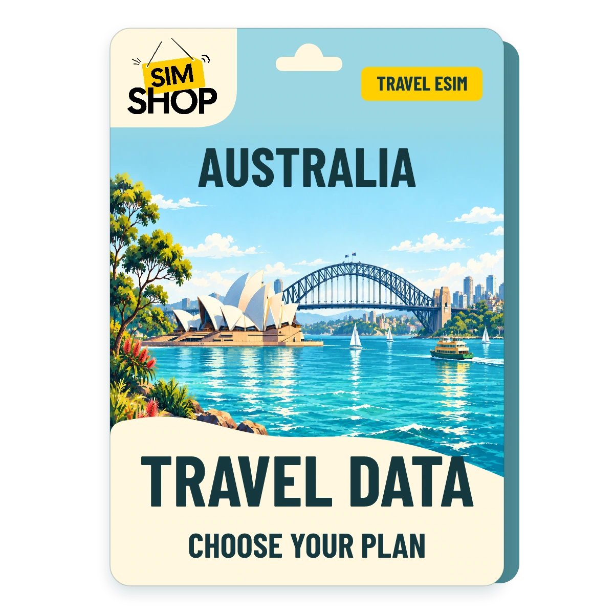 Australia eSIM. Choose your plan.