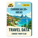 Caribbean 20+ Areas eSIM. Choose your plan.