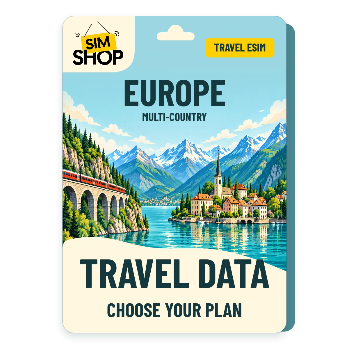 Europe eSIM. Choose your plan.