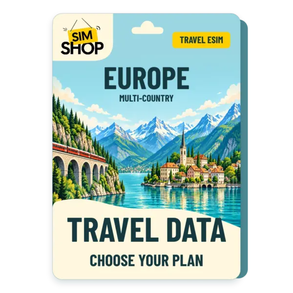 Europe eSIM. Choose your plan.