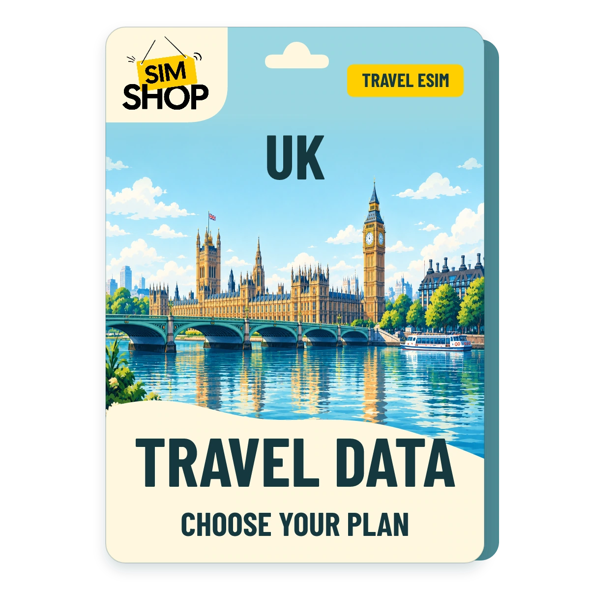 UK eSIM. Choose your plan.