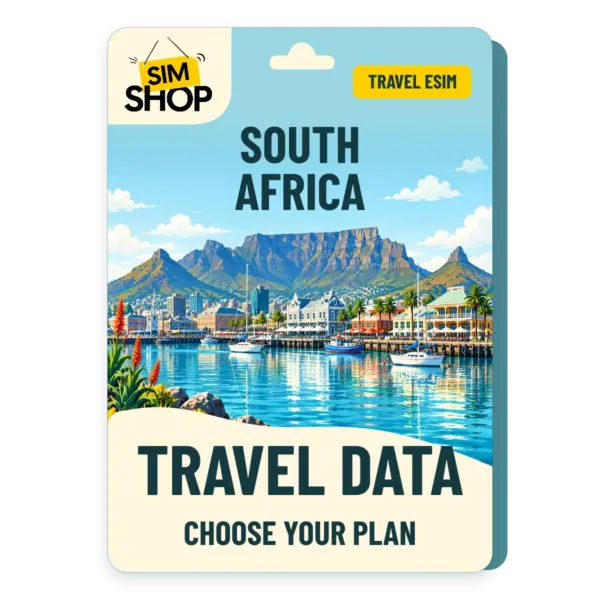 South Africa eSIM. Choose your plan.