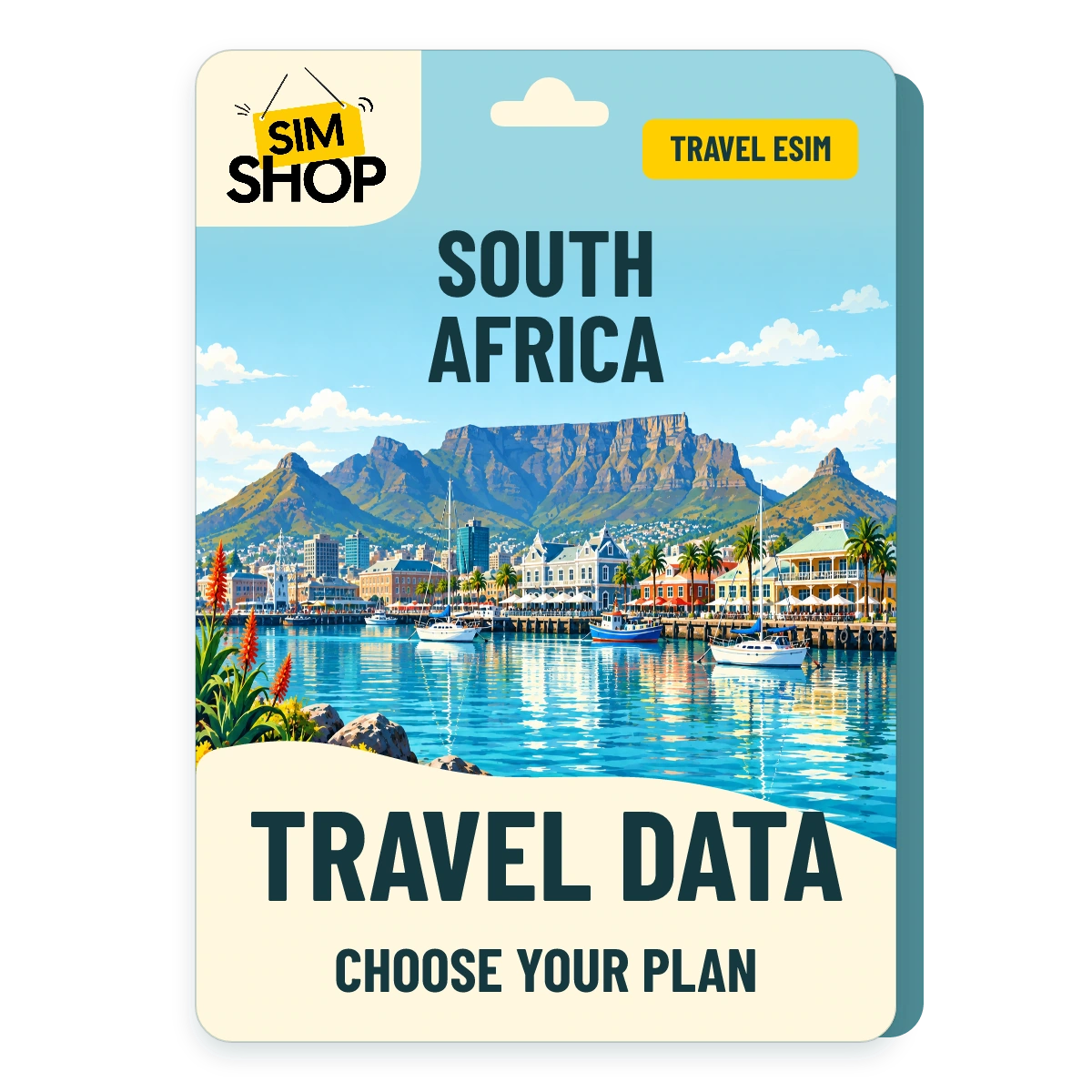 South Africa eSIM. Choose your plan.
