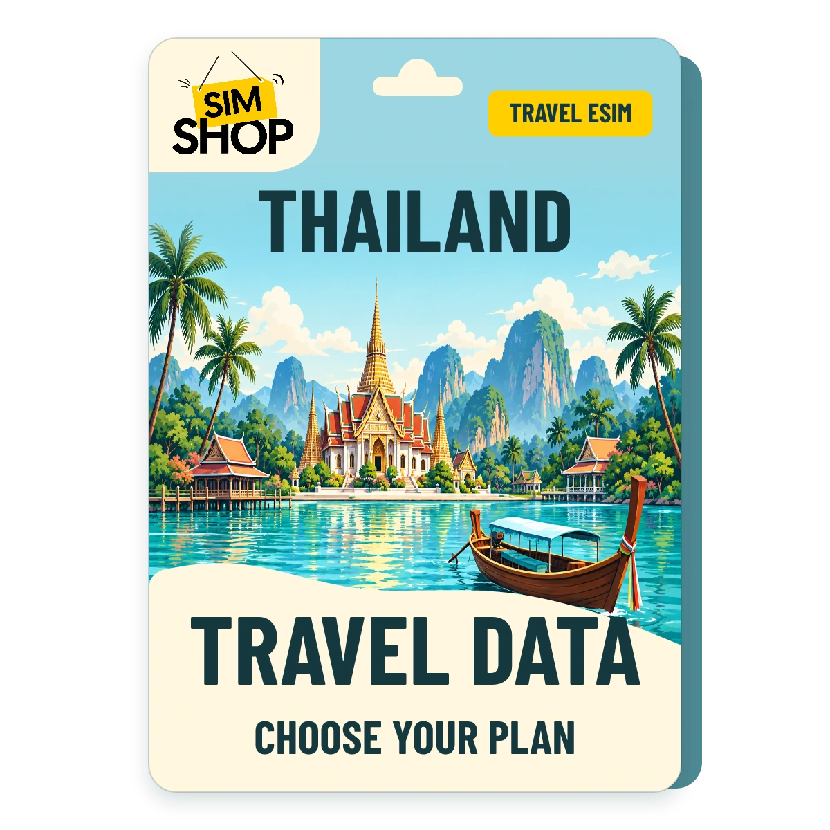 Thailand eSIM. Choose your plan.