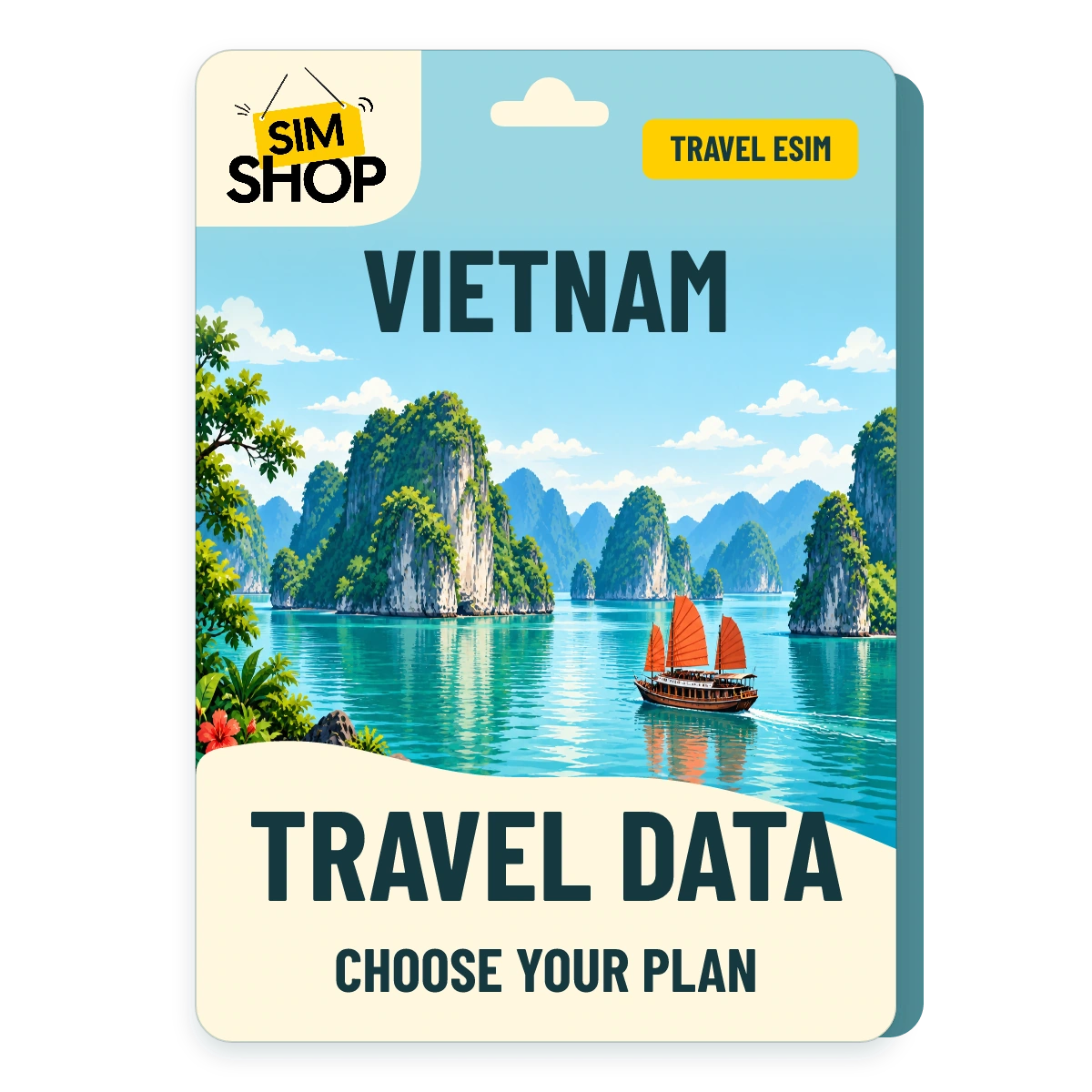 Vietnam eSIM. Choose your plan.